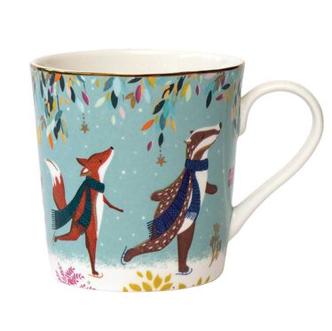 Sara Miller Woodland Tales Mug, Skaters